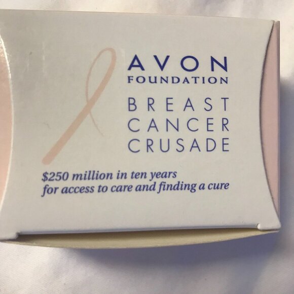 Avon  Breast Cancer Crusade Pink Ribbon Rhinestone Necklace 2004‎ Silver Tone - Picture 3 of 7